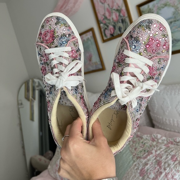 Betsey Johnson Shoes - Betsey Johnson Sidny Floral Multi Sneakers
